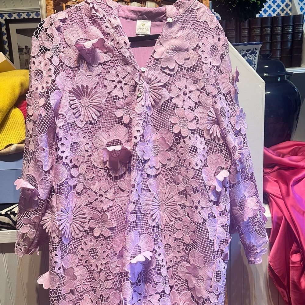 Floral Lace Purple Dress. Sz M Hello Spring!